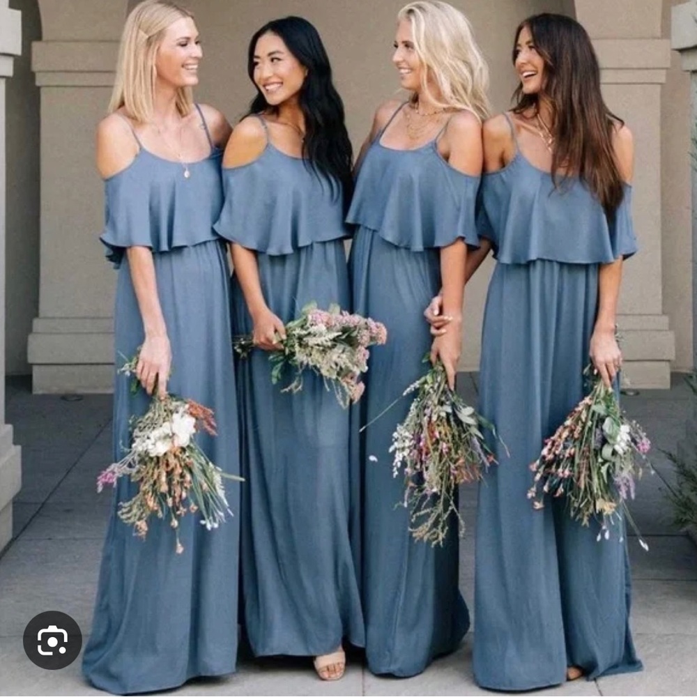 Show Me Your Mumu - Bridesmaid dress slate blue (S)